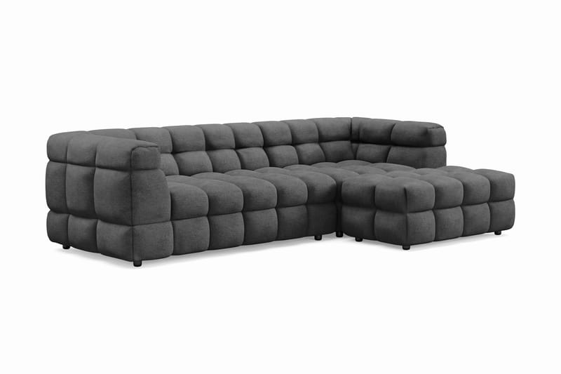 Elise 3-personers Sofa med Chaiselong Højre - Mørkegrå - Møbler - Sofaer - Sofa med chaiselong