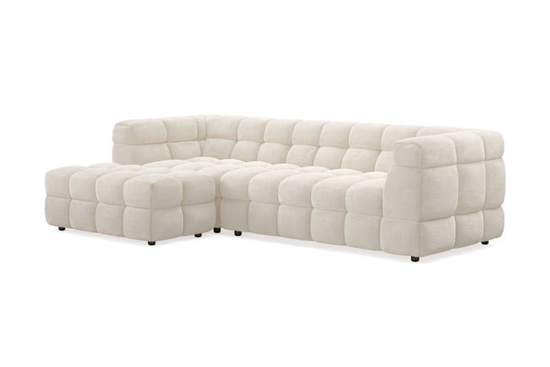 Elise 3-personers Sofa med Chaiselong Venstre - Beige Teddy - Møbler - Sofaer - Sofa med chaiselong