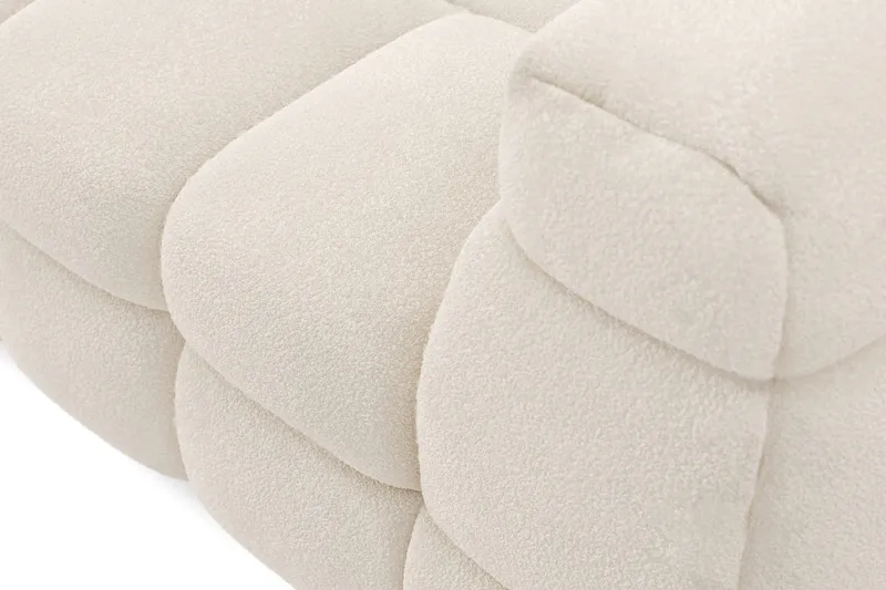 Elise 4-personers Sofa med Chaiselong Venstre - Beige Teddy - Møbler - Sofaer - Sofa med chaiselong