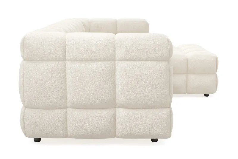 Elise 4-personers Sofa med Chaiselong Højre - Beige Teddy - Møbler - Sofaer - Sofa med chaiselong