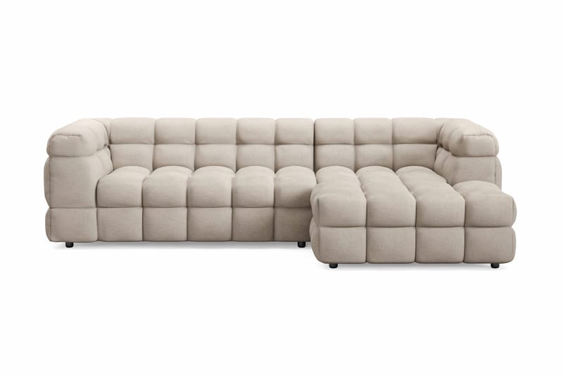 Elise 4-personers Sofa med Chaiselong Højre - Beige - Møbler - Sofaer - Sofa med chaiselong