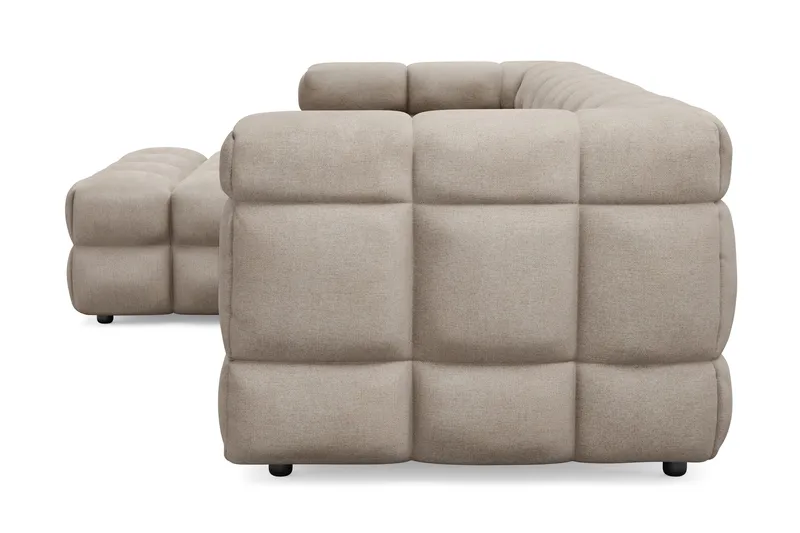 Elise 4-personers Sofa med Chaiselong Venstre - Beige - Møbler - Sofaer - Sofa med chaiselong