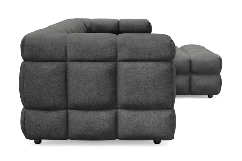 Elise 4-personers Sofa med Chaiselong Højre - Mørkegrå - Møbler - Sofaer - Sofa med chaiselong
