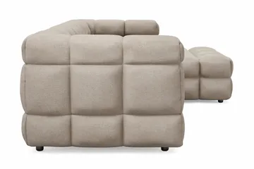 Elise 4-personers Sofa med Chaiselong Højre - Beige - Møbler - Sofaer - Sofa med chaiselong
