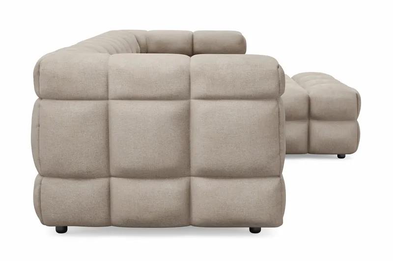 Elise 4-personers Sofa med Chaiselong Højre - Beige - Møbler - Sofaer - Sofa med chaiselong
