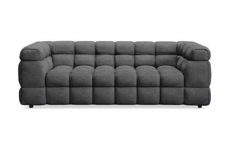 Elise Boblet Sofagruppe 3-personers Sofa + Lænestol - Mørkegrå - Møbler - Sofaer - Sofagrupper