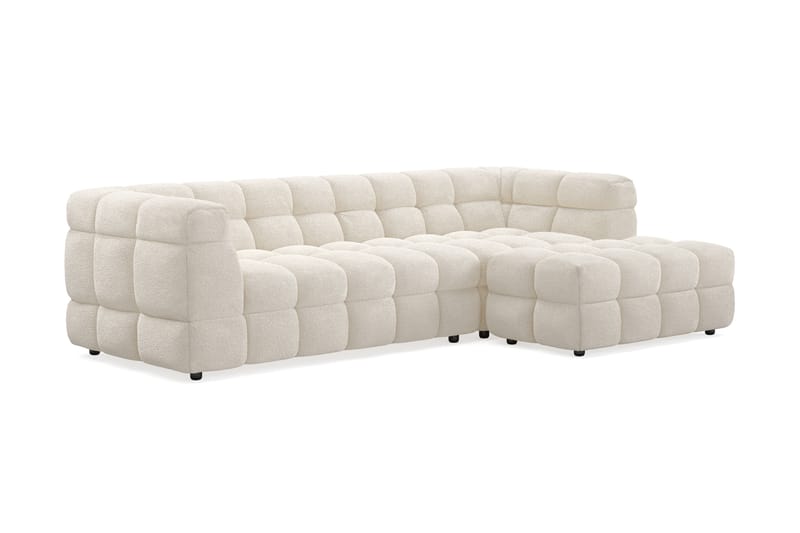 Elise Boblet Sofagruppe 3-personers Chaiselongsofa Venstre + Lænestol - Beige - Møbler - Sofaer - Sofagrupper
