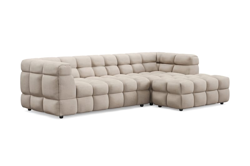 Elise Boblet Sofagruppe 3-personers Chaiselongsofa Venstre + Lænestol - Beige - Møbler - Sofaer - Sofagrupper