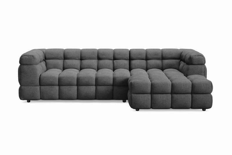 Elise Boblet Sofagruppe 3-personers Chaiselongsofa Højre + Lænestol - Mørkegrå - Møbler - Sofaer - Sofagrupper
