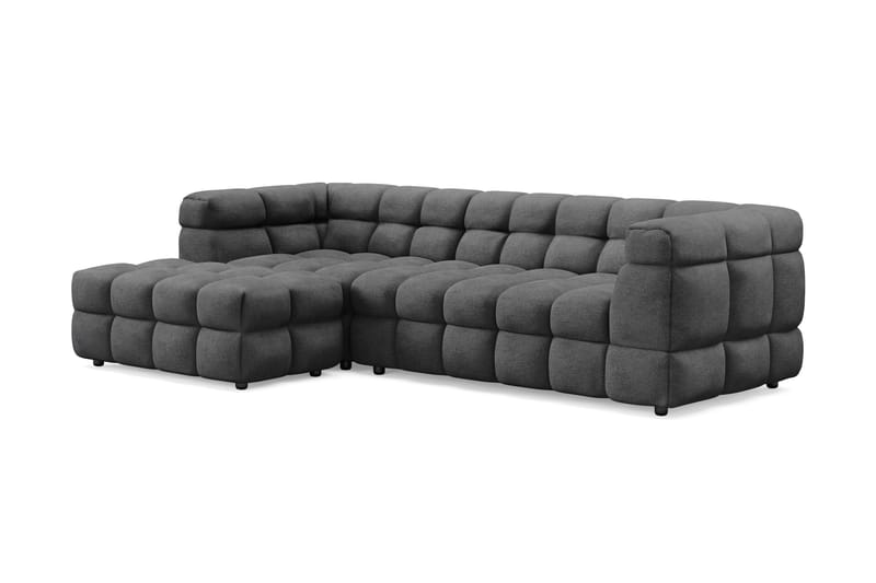 Elise Boblet Sofagruppe 3-personers Chaiselongsofa Venstre + Lænestol - Mørkegrå - Møbler - Sofaer - Sofagrupper