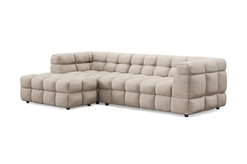 Elise Boblet Sofagruppe 4-personers Chaiselongsofa Venstre + Lænestol - Beige - Møbler - Sofaer - Sofagrupper