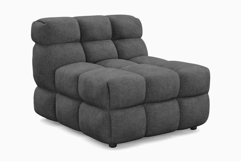 Elise Boblet Sofagruppe 4-personers Sofa + Lænestol - Mørkegrå - Møbler - Sofaer - Sofagrupper