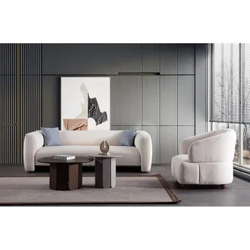 Elvaris 3-personers sofa - Hvid - Møbler - Sofaer - 3 personers sofa