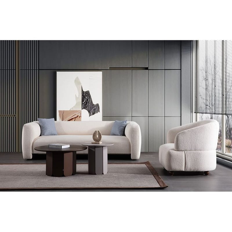 Elvaris 3-personers sofa - Hvid - Møbler - Sofaer - 3 personers sofa