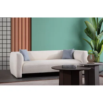 Elvaris 3-personers sofa - Hvid - Møbler - Sofaer - 3 personers sofa