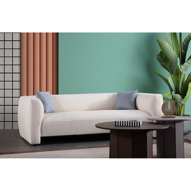 Elvaris 3-personers sofa - Hvid - Møbler - Sofaer - 3 personers sofa