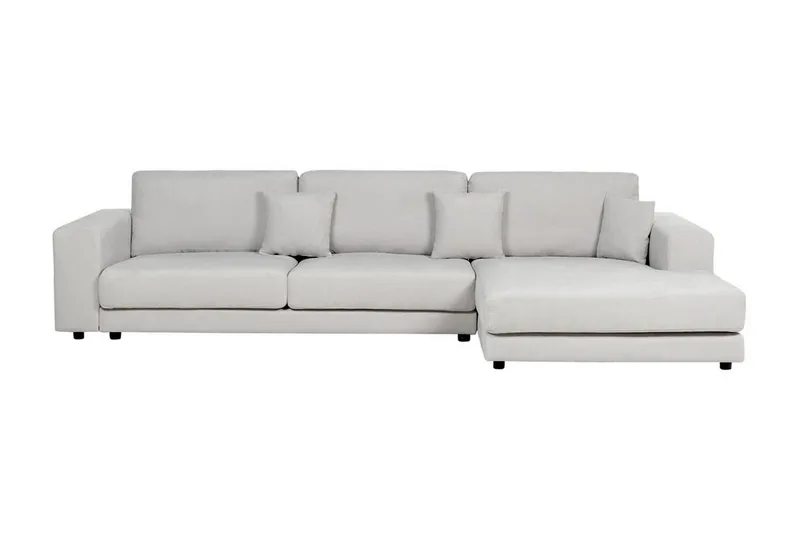 Ersi Hjørnesofa 4-personers, Grå/Sort