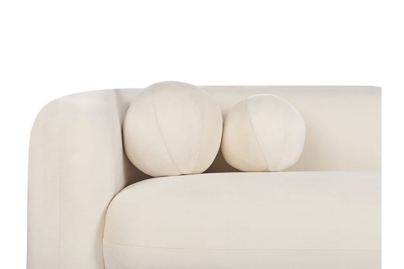 Fabion Sofa 3-personers - Creme - Møbler - Sofaer - Velour sofaer