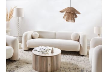 Fabion Sofa 3-personers - Creme - Møbler - Sofaer - Velour sofaer
