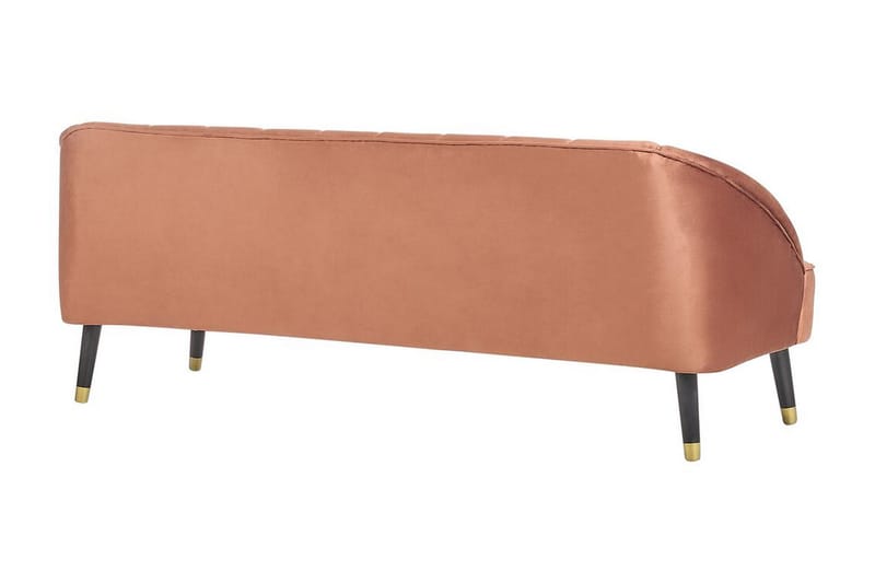 Farrin Sofa 3-personers - Brun/Sort/Guld - Møbler - Sofaer - Velour sofaer
