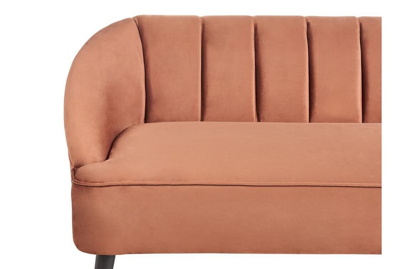 Farrin Sofa 3-personers - Brun/Sort/Guld - Møbler - Sofaer - Velour sofaer