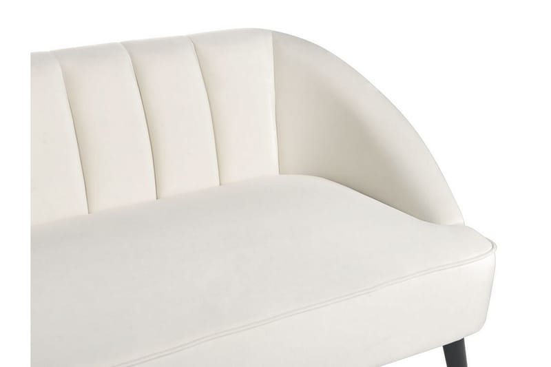 Farrin Sofa 3-personers - Hvid/Sort/Guld - Møbler - Sofaer - Velour sofaer