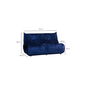 Feylorin 2-personers sofa - Blå - Møbler - Sofaer - 2 personers sofa