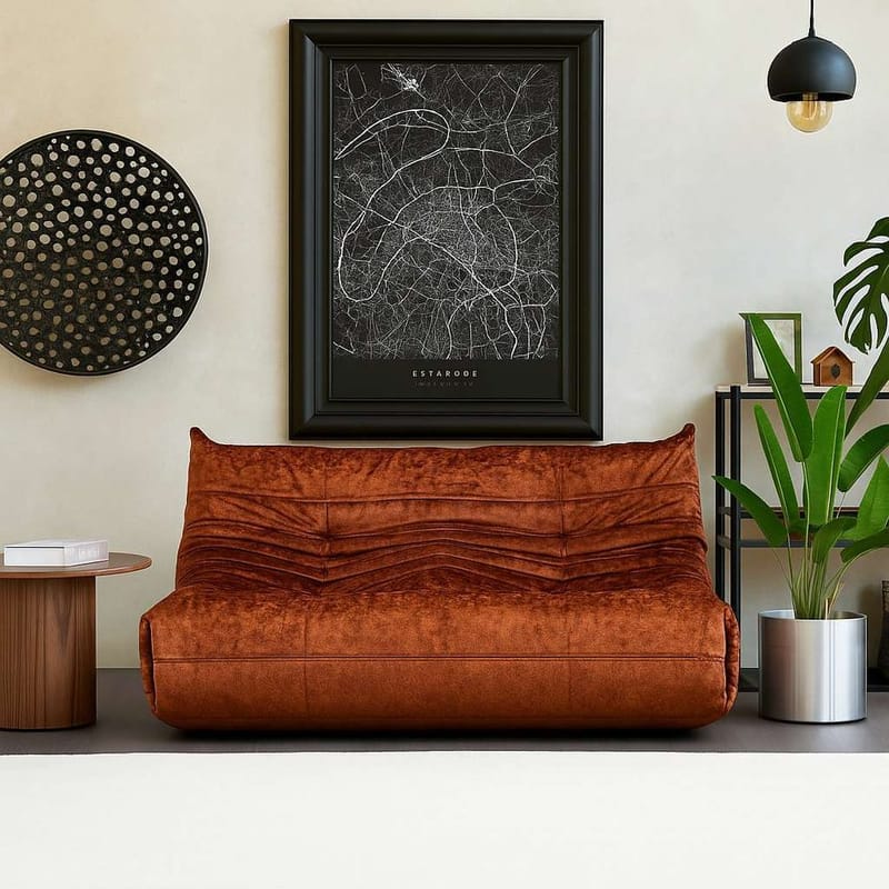 Feylorin 2-personers sofa - Rød - Møbler - Sofaer - 2 personers sofa