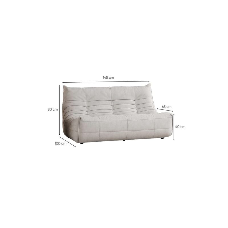 Feylorin 2-personers sofa - Hvid - Møbler - Sofaer - 2 personers sofa