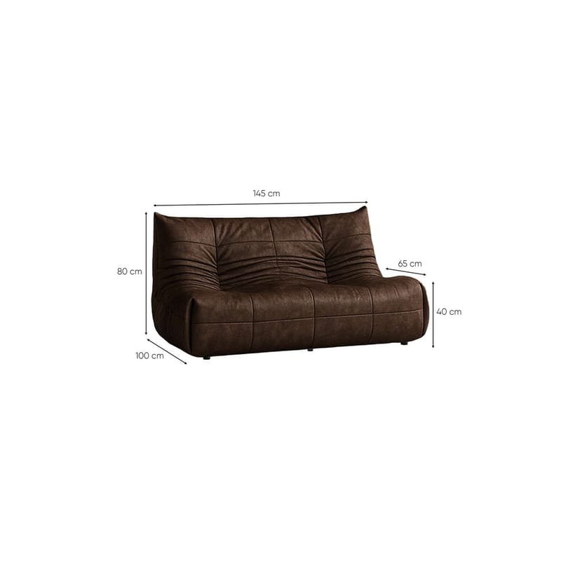 Feylorin 2-personers sofa - Chokoladebrun - Møbler - Sofaer - 2 personers sofa