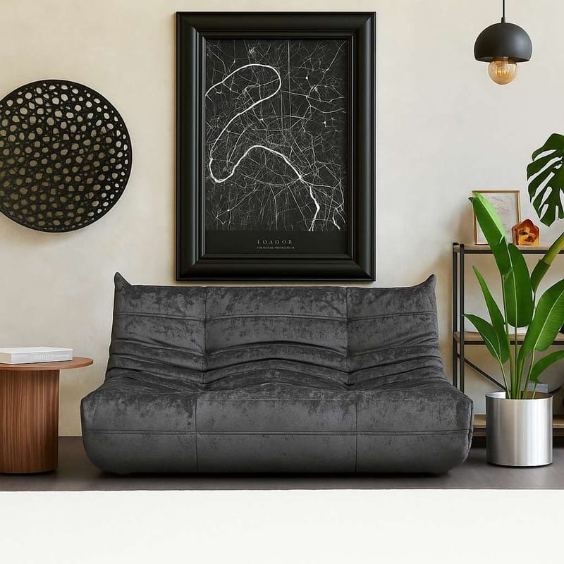 Feylorin 2-personers sofa - Grafitgrå - Møbler - Sofaer - 2 personers sofa