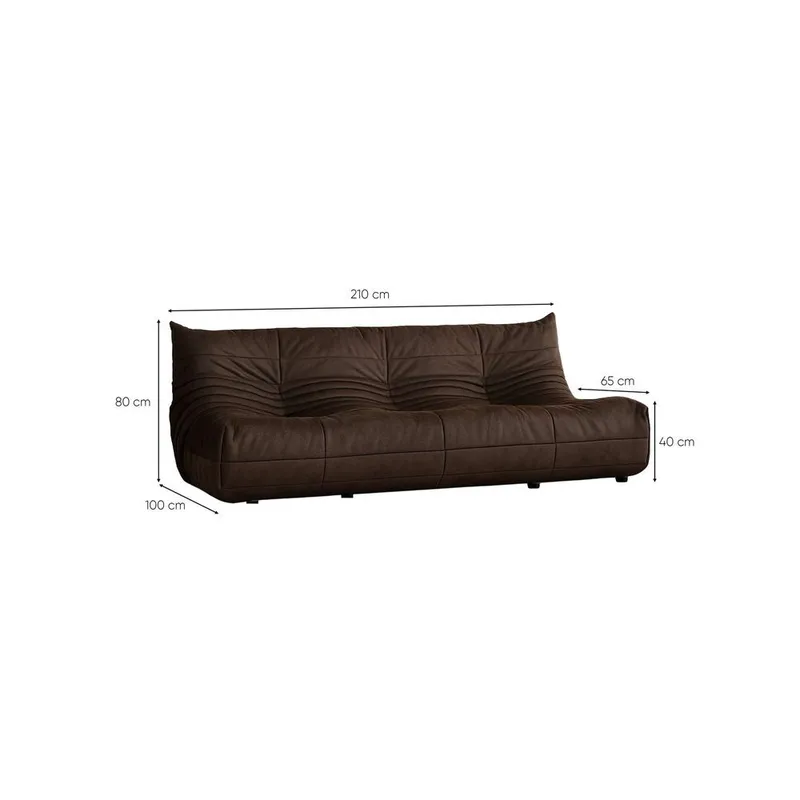 Feylorin 3-personers sofa - Brun - Møbler - Sofaer - 3 personers sofa