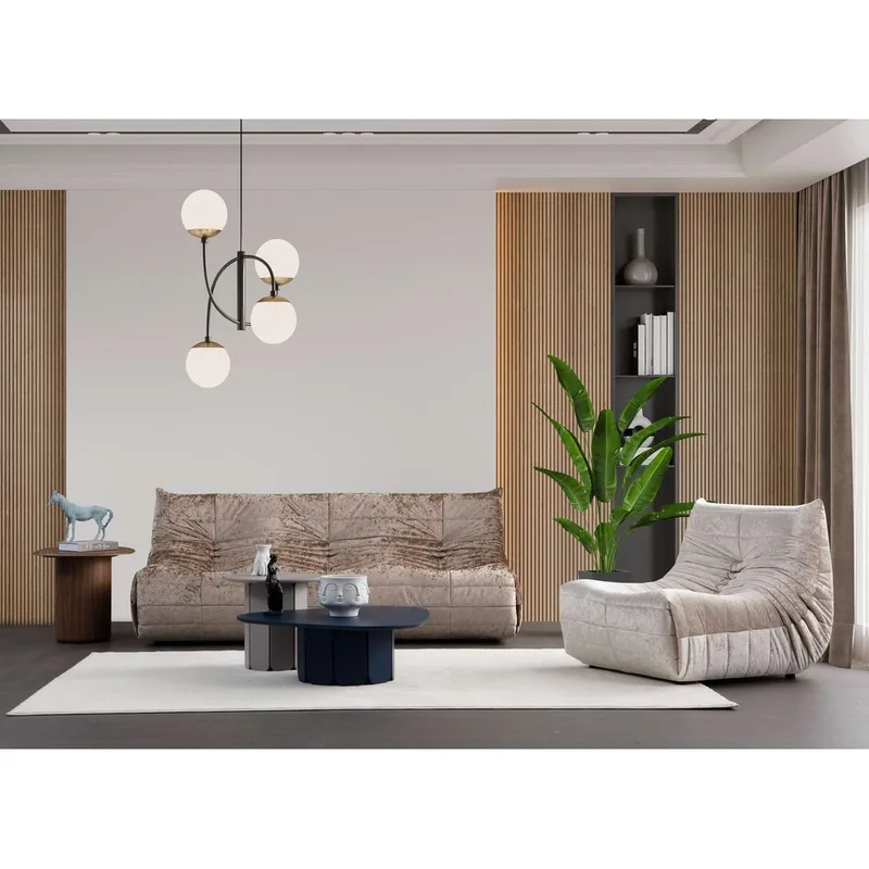 Feylorin 3-personers sofa - Cremehvid - Møbler - Sofaer - 3 personers sofa