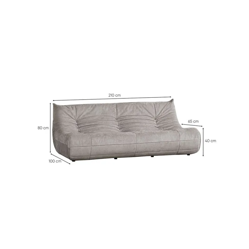 Feylorin 3-personers sofa - Hvid - Møbler - Sofaer - 3 personers sofa