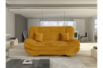 Figurelle Sovesofa 2-personers i Fløjl - Gul - Møbler - Sofaer - Sovesofaer