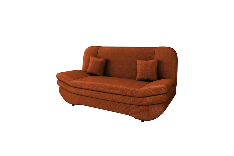Figurelle Sovesofa 2-personers i Chenille - Orange - Møbler - Sofaer - Sovesofaer