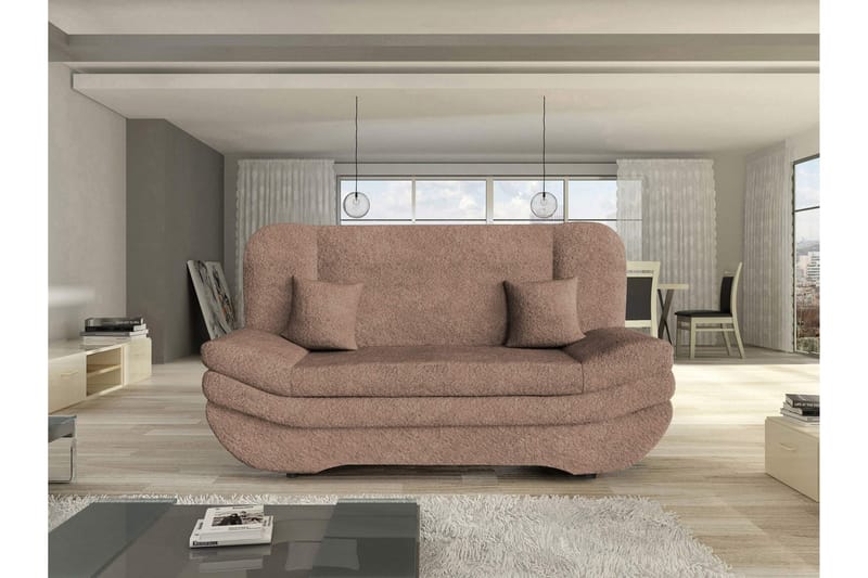 Figurelle Sovesofa 2-personers i Bouclé - Rosa - Møbler - Sofaer - Sovesofaer