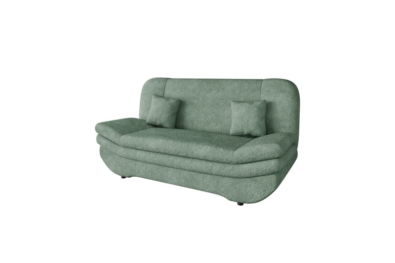 Figurelle Sovesofa 2-personers i Bouclé - Grøn - Møbler - Sofaer - Sovesofaer