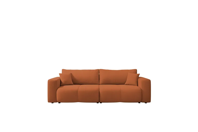 Flo 3-personers Sovesofa med Opbevaring i Stof, Orange