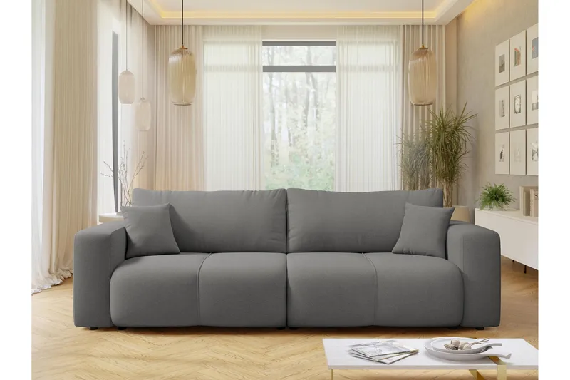 Flo Sovesofa 3-personers - Grå - Møbler - Sofaer - Sovesofaer