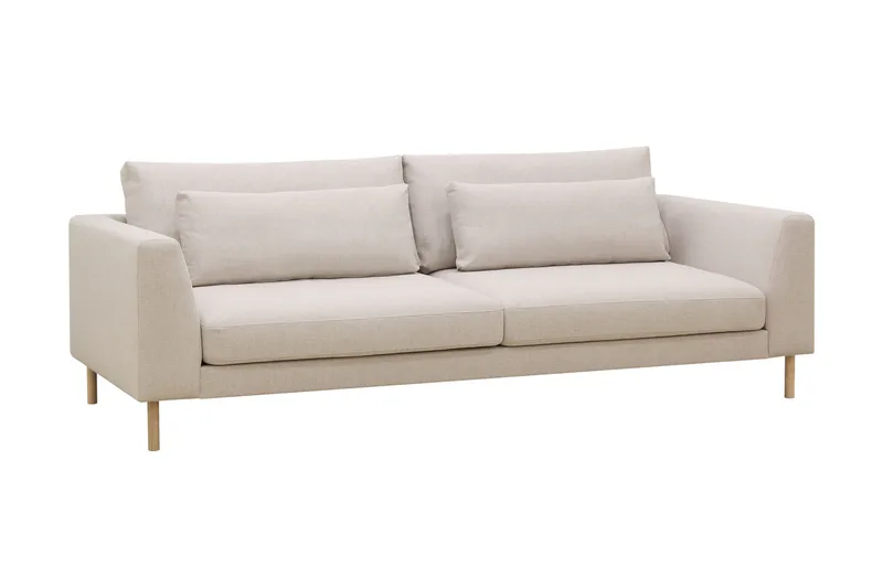 Florenz 3-personers Stofsofa - Beige - Møbler - Sofaer - 3 personers sofa