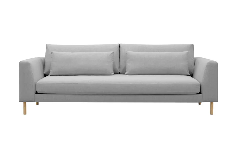 Florenz 3-personers Stofsofa - Lysegrå - Møbler - Sofaer - 3 personers sofa