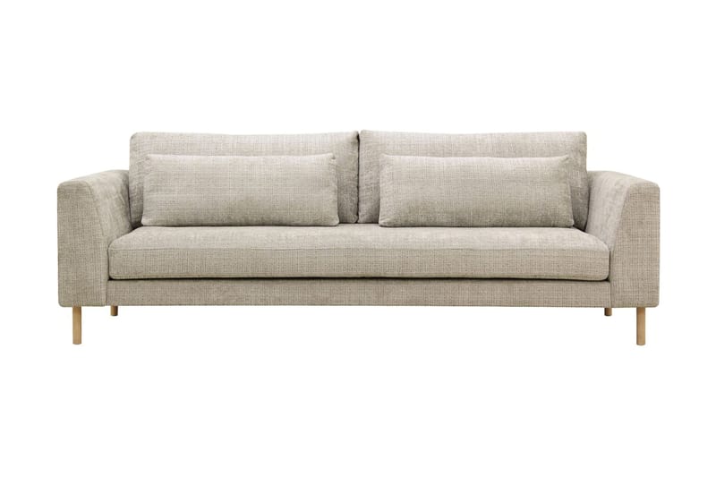 Florenz 3-personers Sofa i Chenille - Grå / Beige - Møbler - Sofaer - 3 personers sofa