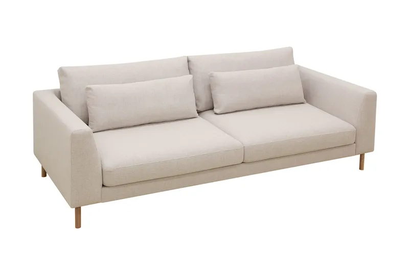 Florenz 3-personers Stofsofa - Beige - Møbler - Sofaer - 3 personers sofa