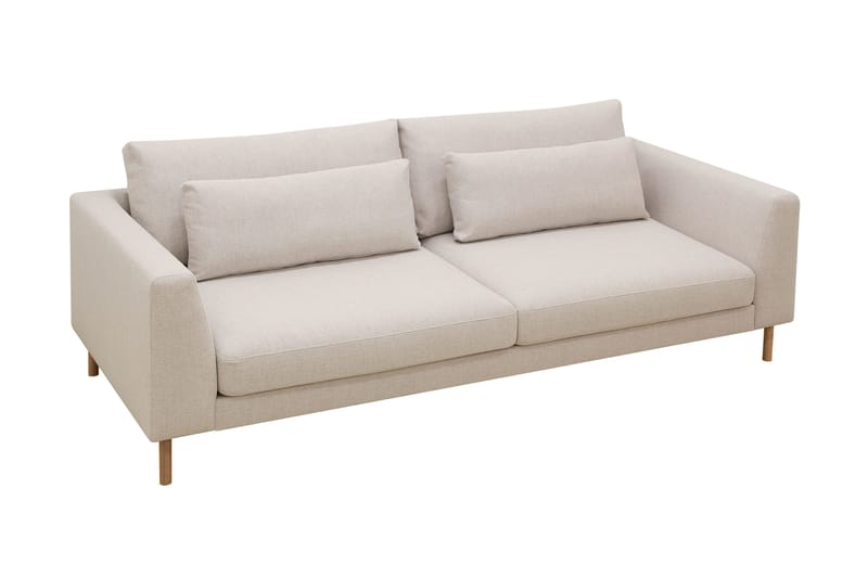 Florenz 3-personers Stofsofa - Beige - Møbler - Sofaer - 3 personers sofa