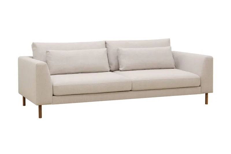 Florenz 3-personers Stofsofa - Beige - Møbler - Sofaer - 3 personers sofa