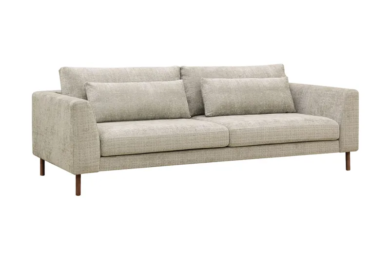 Florenz 3-personers Sofa i Chenille - Grå / Beige - Møbler - Sofaer - 3 personers sofa