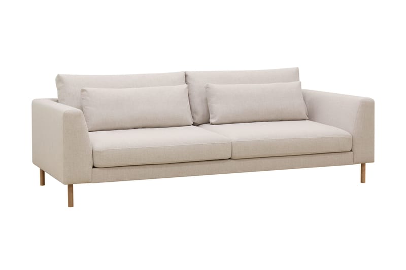 Florenz 3-personers Stofsofa - Beige - Møbler - Sofaer - 3 personers sofa