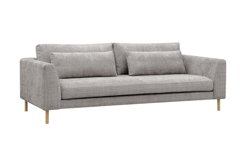 Florenz 3-personers Sofa i Chenille - Lysegrå - Møbler - Sofaer - 3 personers sofa