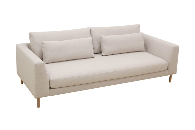 Florenz 3-personers Stofsofa - Beige - Møbler - Sofaer - 3 personers sofa